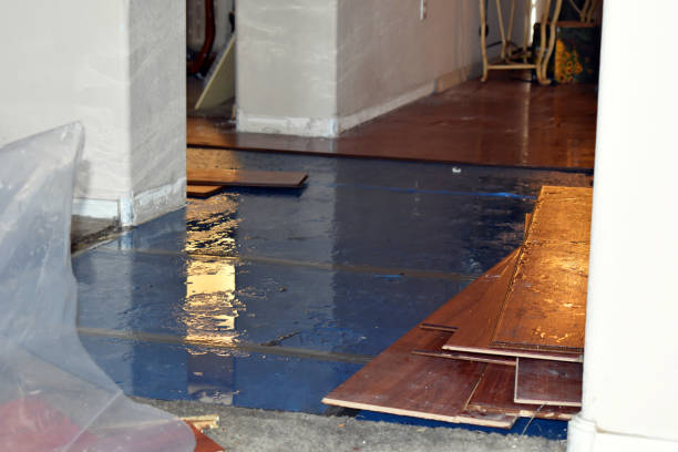 Professional Flood Cleanup technician working in Hathorne, MA